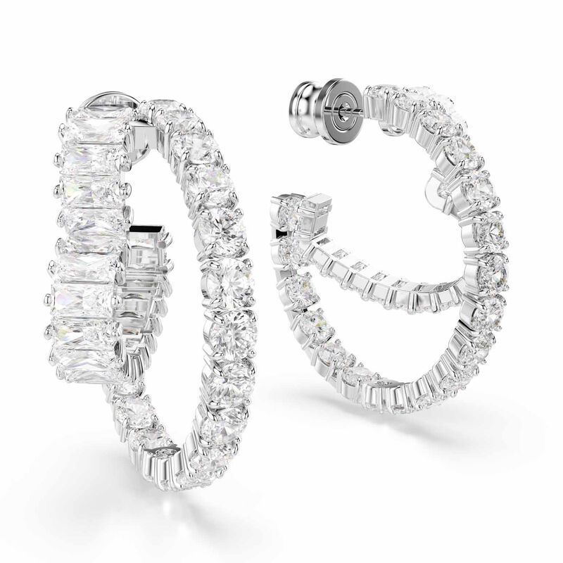 Swarovski Matrix Hoop Earrings image number 2